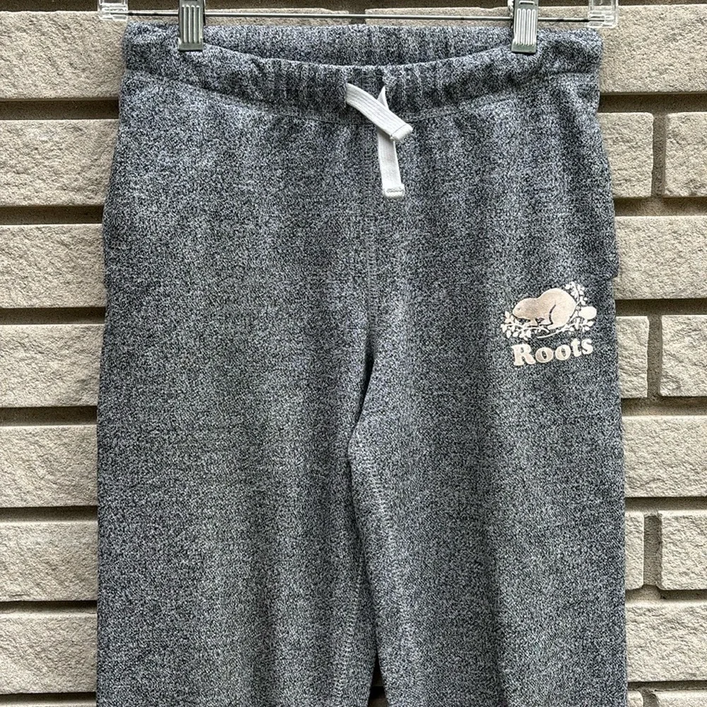 Roots Classic Salt and Pepper Sweatpants Sz 14 - Picture 2 of 9